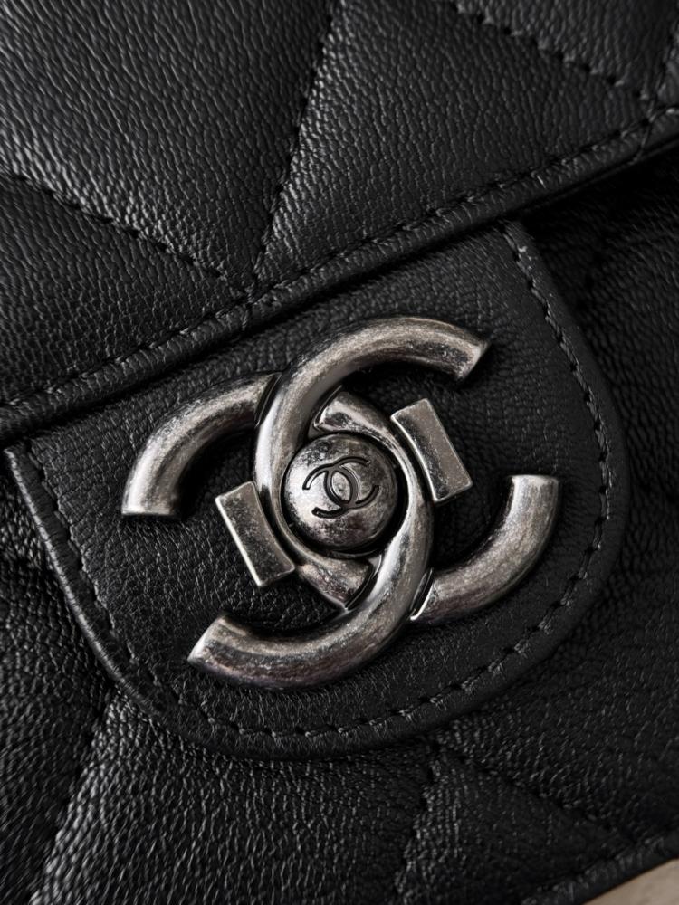 Chanel Bombay Bag – Black Quilted Leather