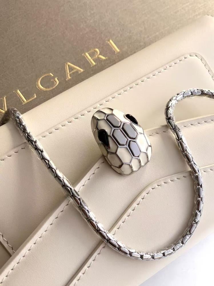 Bvlgari Serpenti Forever Leather Mini Bag – Ivory 