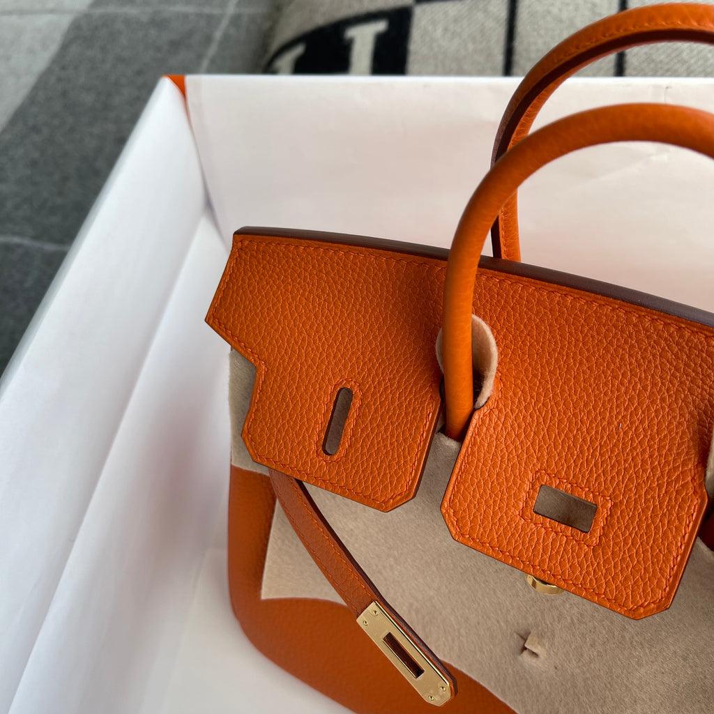 Hermès Birkin 25 Togo Deri Turuncu Altın Donanımlı (GHW) - Glimmer of Luxury