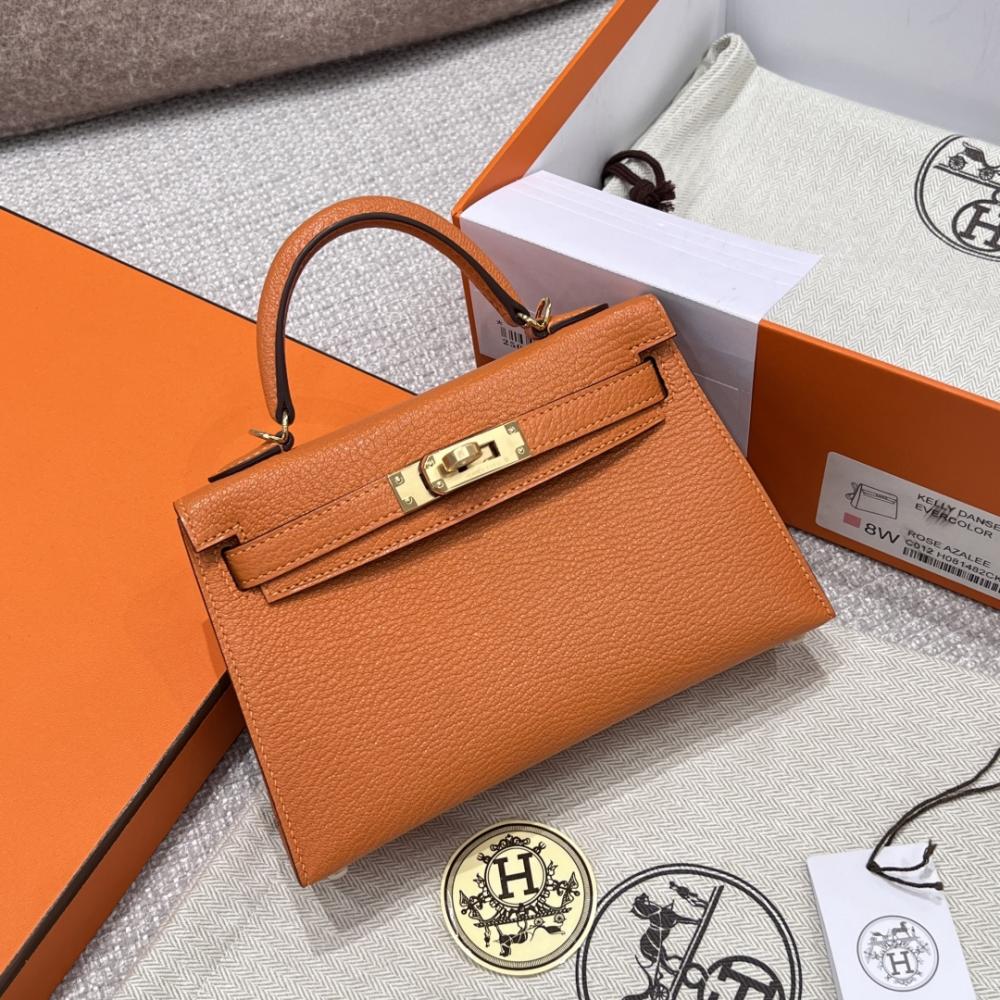 HERMES KELLY 20 MINI SELLIER ANEMONE EPSOM GOLD HARDWARE