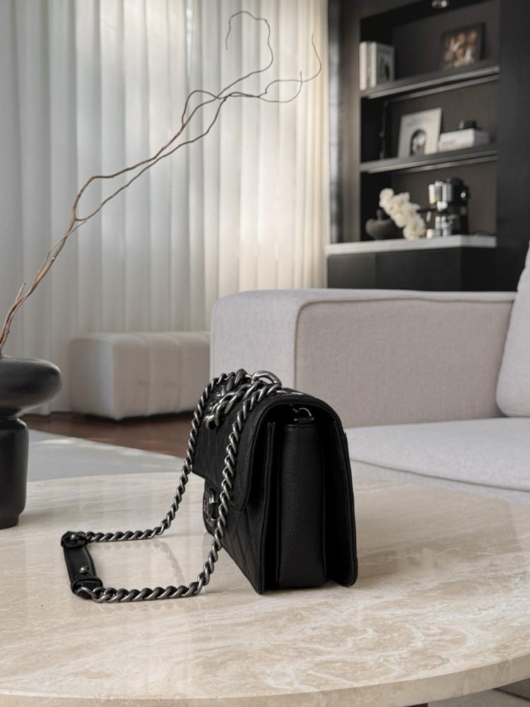 Chanel Bombay Bag – Black Quilted Leather