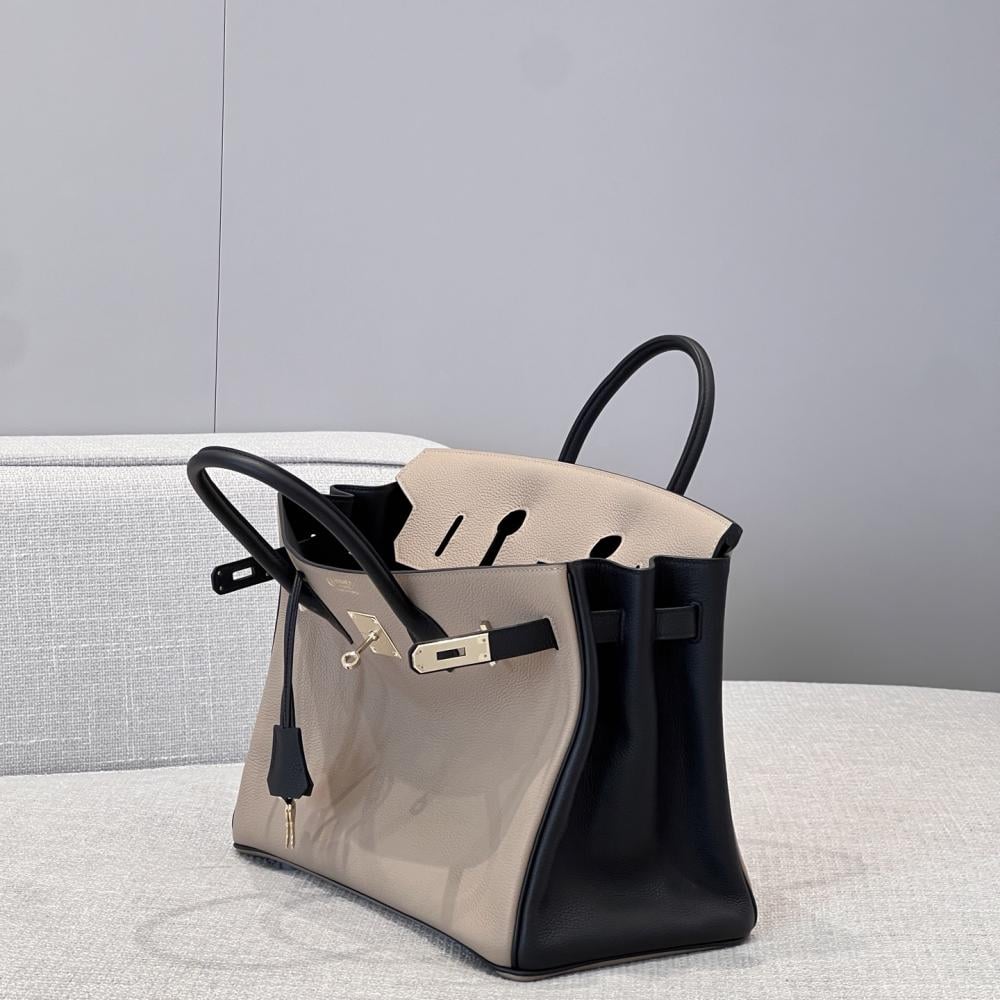 Hermès Birkin 35 HSS Etoupe and Black Togo