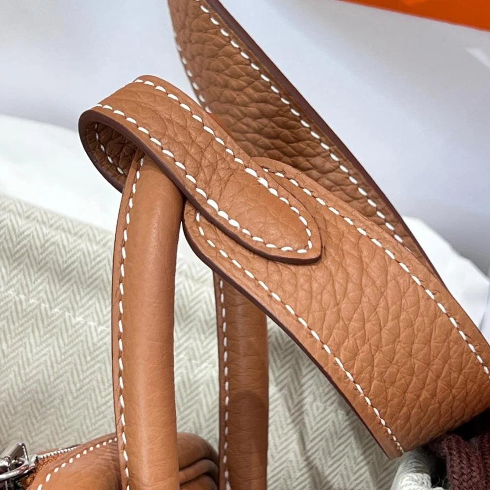 Hermēs Mini Lindy 20 Gold Clemence