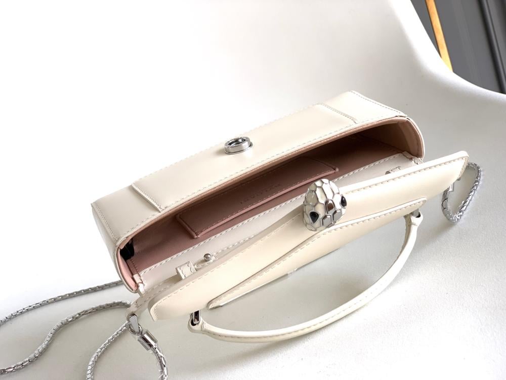 Bvlgari Serpenti Forever Leather Mini Bag – Ivory 