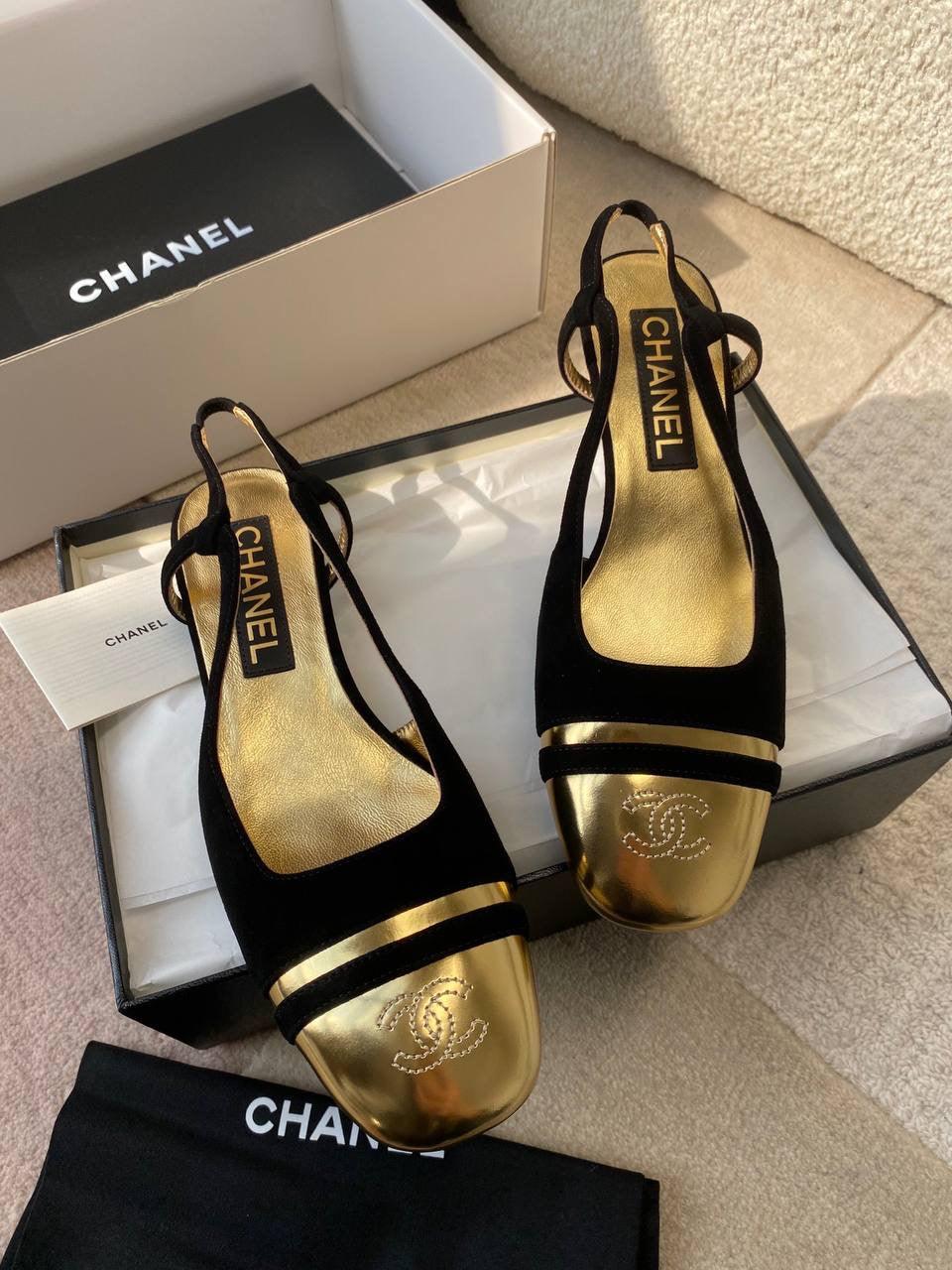 Chanel Arkadan Bağlamalı Topuklu Ayakkabı - Glimmer of Luxury