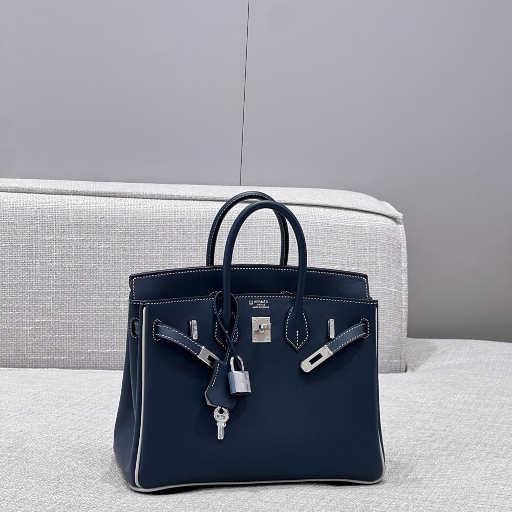 Hermès Birkin 25 Indigo HSS Swift