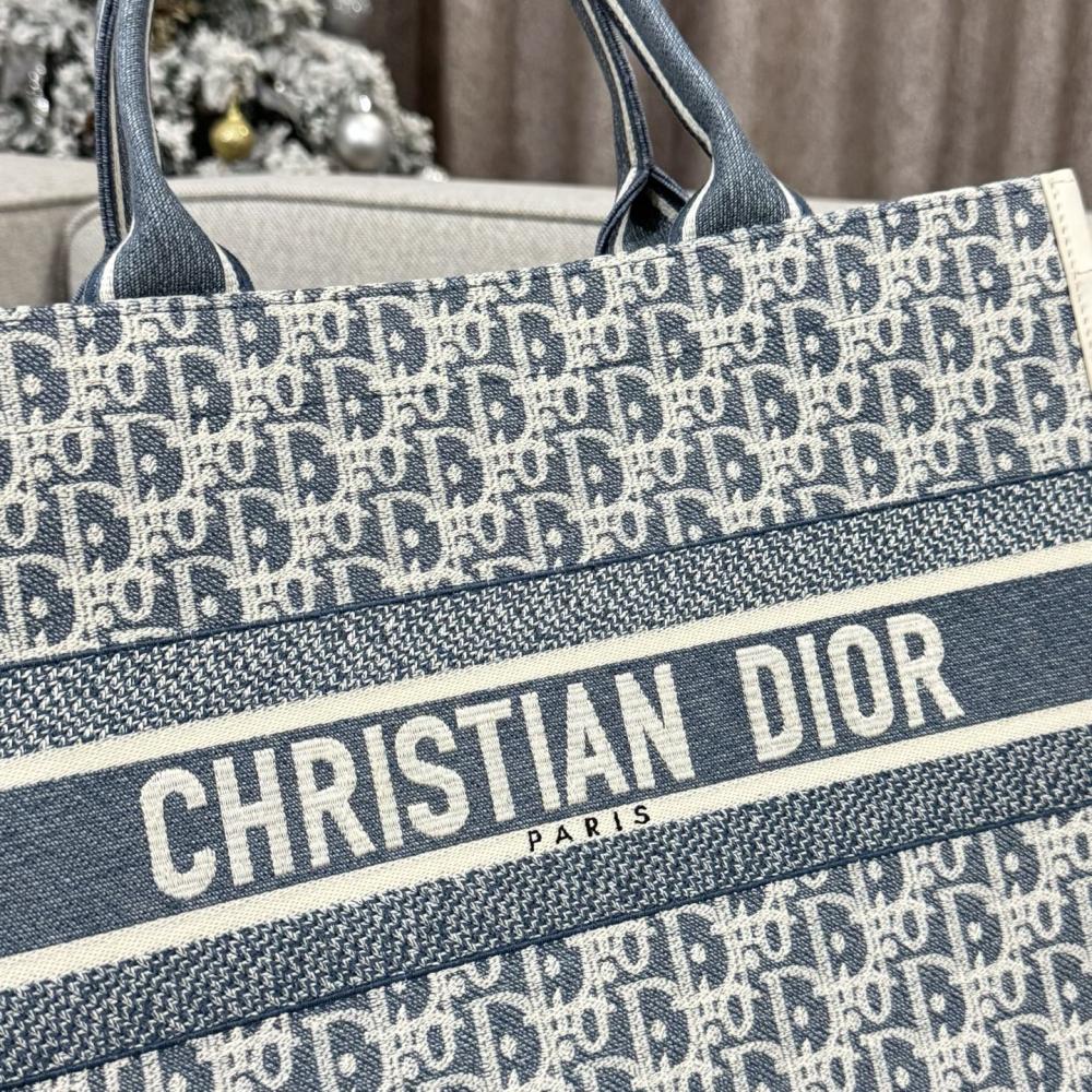 Christian Dior Blue Book Tote Medium