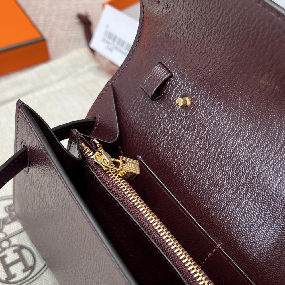 Hermès Kelly To Go Togo Leather 19cm Rogue Sellier 