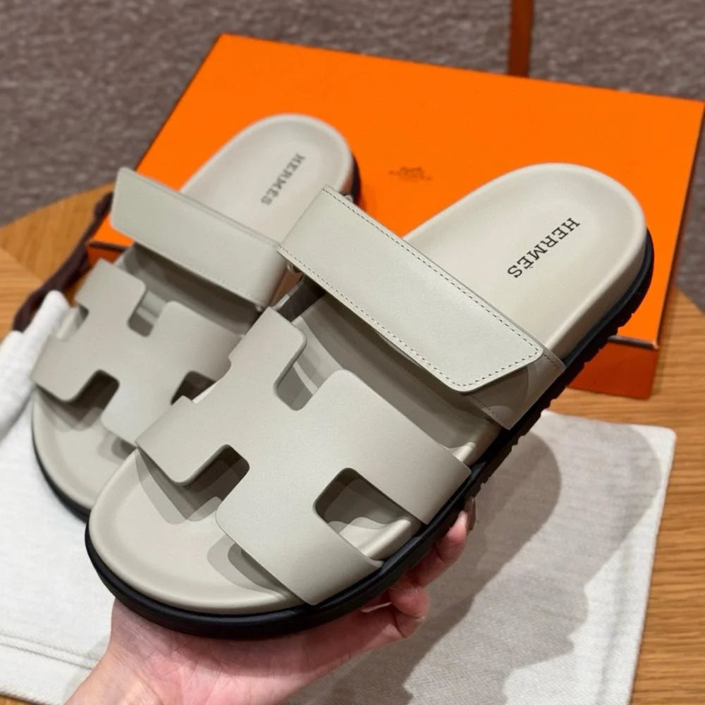 Hermès Chypre Sandals - Clay Beige