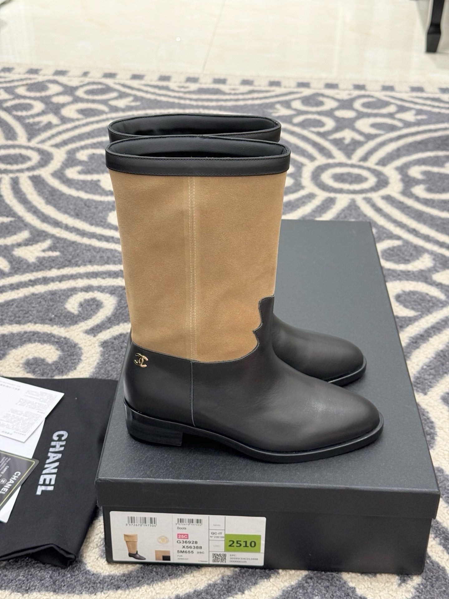 Chanel 2025/26 Suede and Calfskin Boots