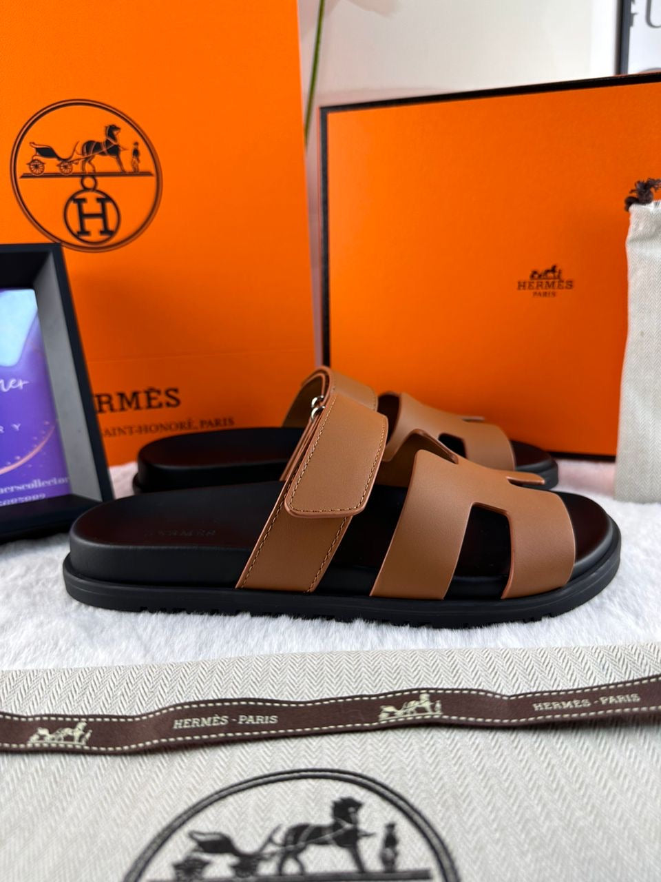 Hermès Chypre Sandalet - Doğal - Glimmer of Luxury
