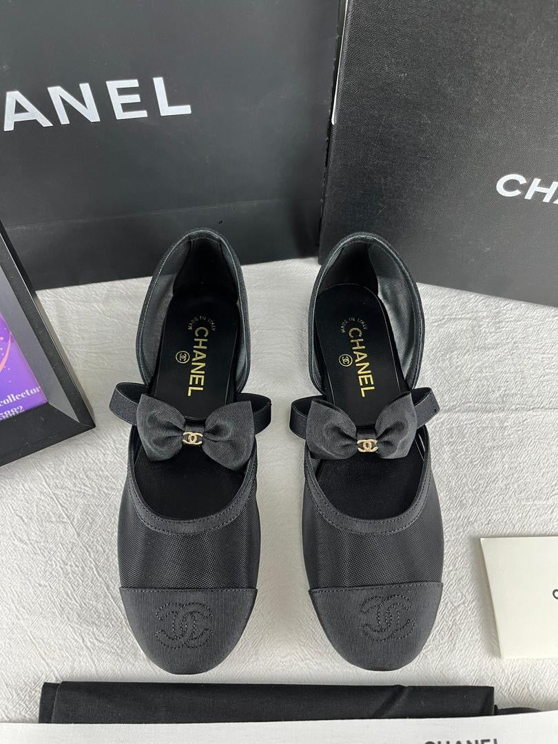 Chanel 25/26 FW Fabric ballet shoes