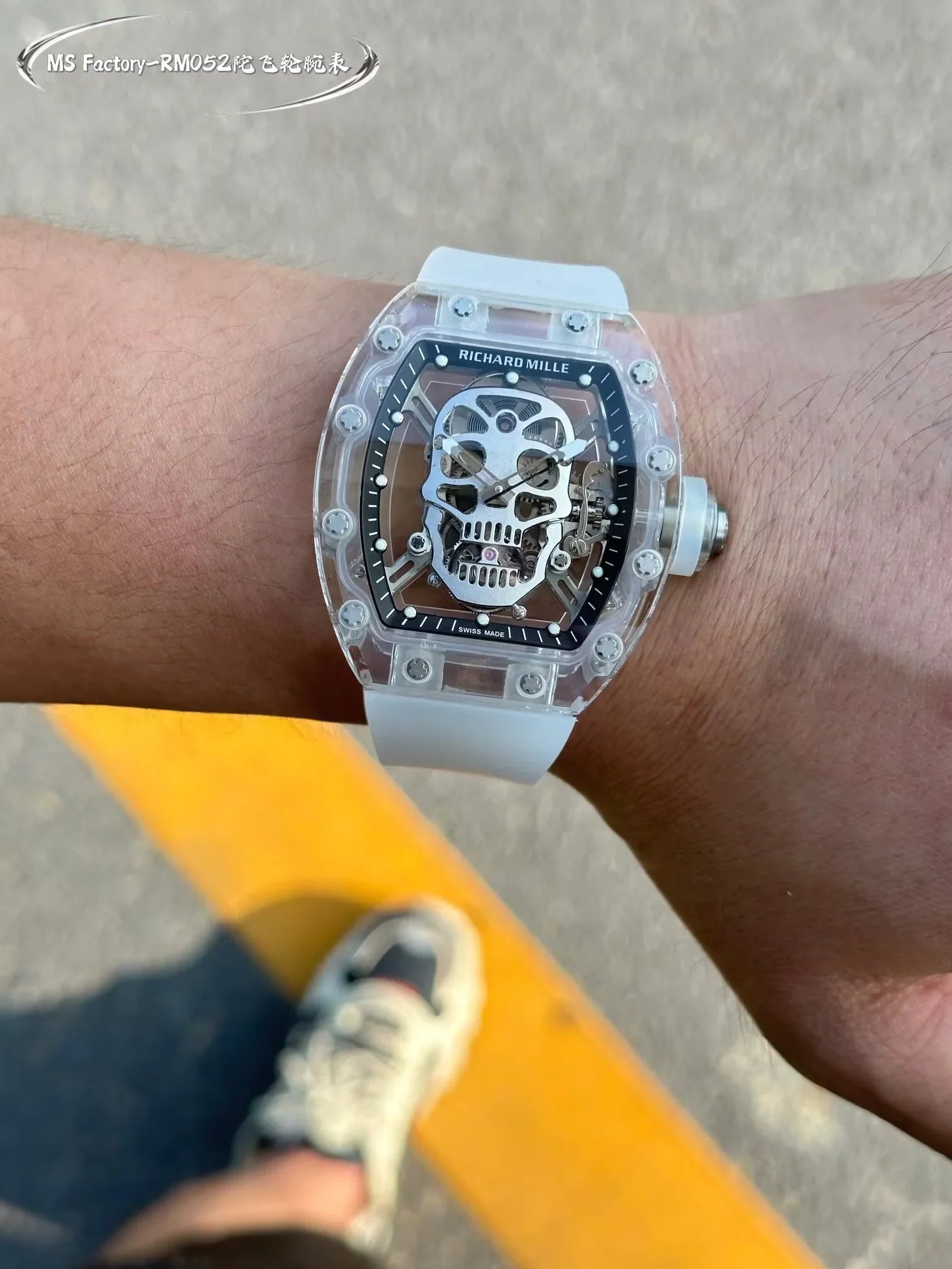 Richard Mille RM 055 Bubba Watson Beyaz İskelet RM55 - Glimmer of Luxury