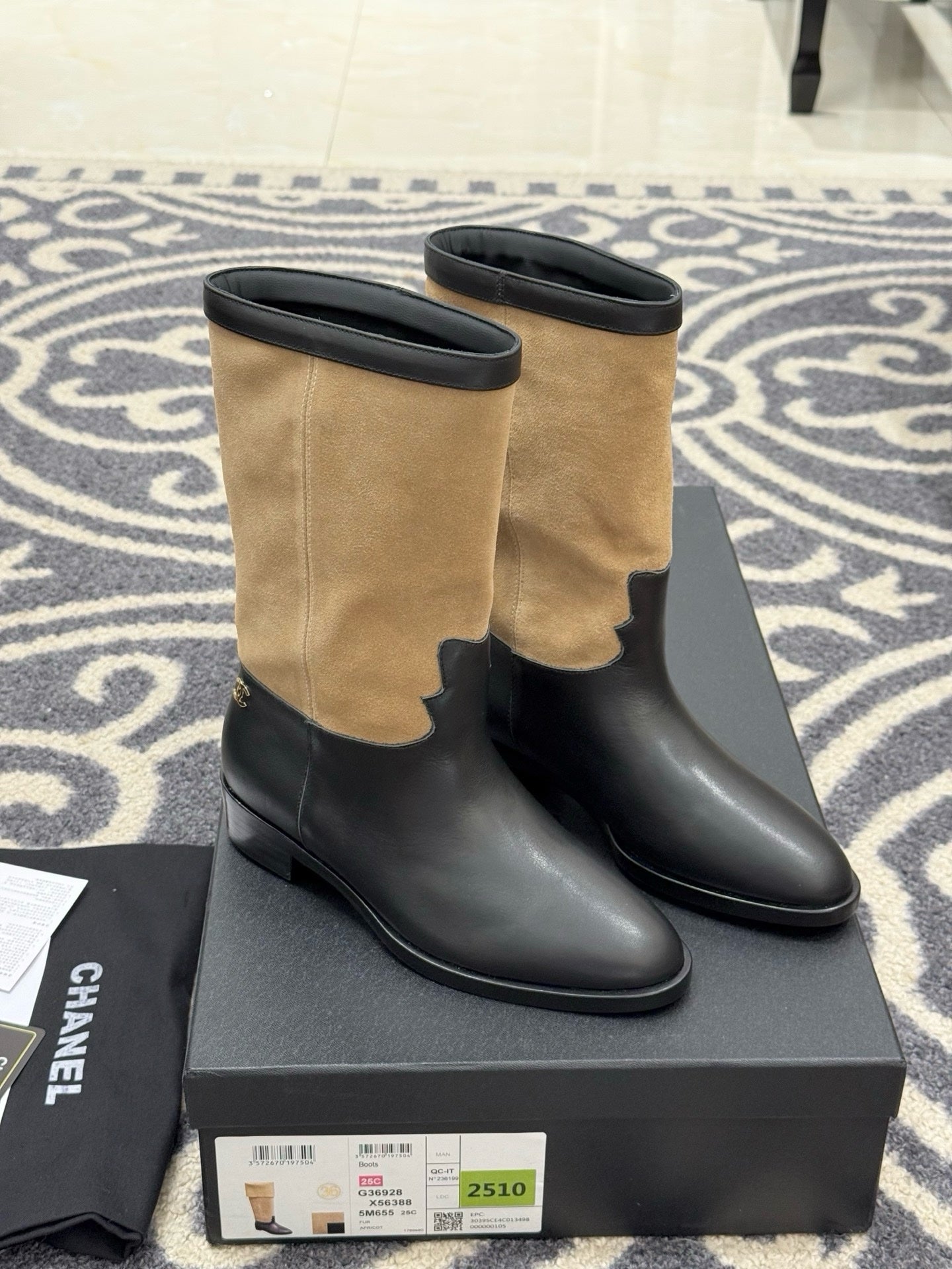 Chanel 2025/26 Suede and Calfskin Boots