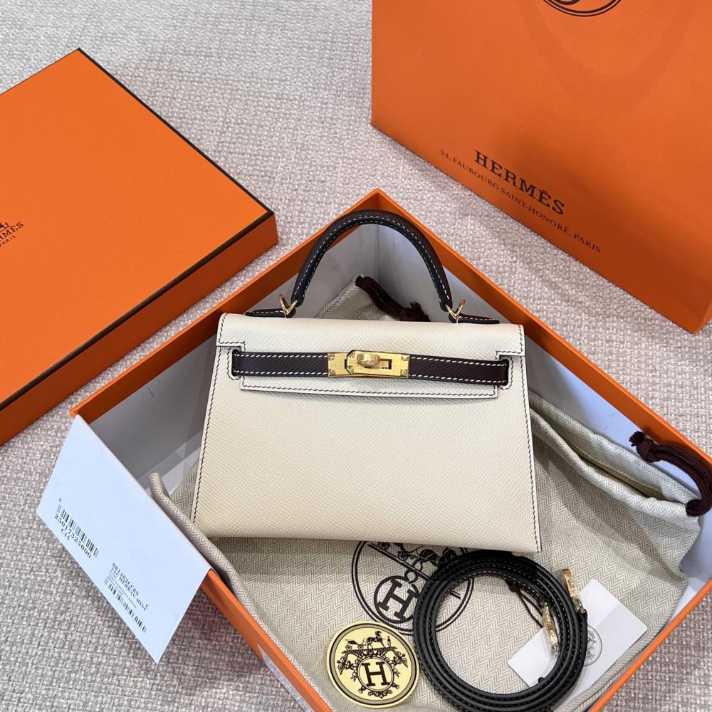 HERMES KELLY 20 MINI SELLIER ANEMONE EPSOM GOLD HARDWARE