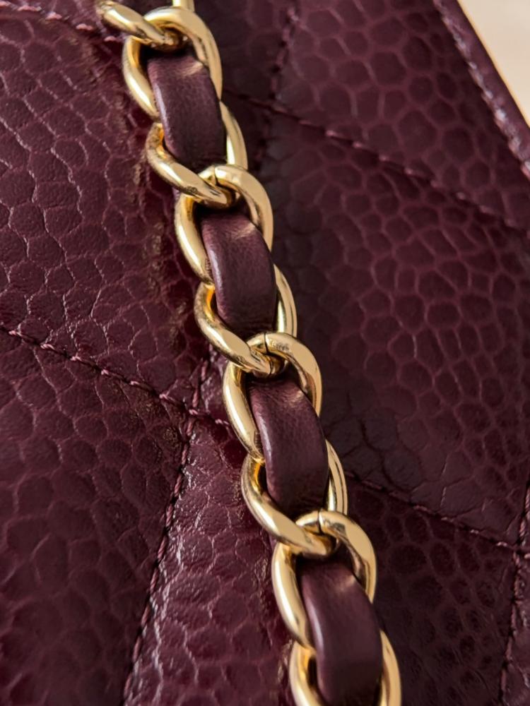 Chanel 26C Mini Classic Flap Bag – Burgundy Caviar Leather
