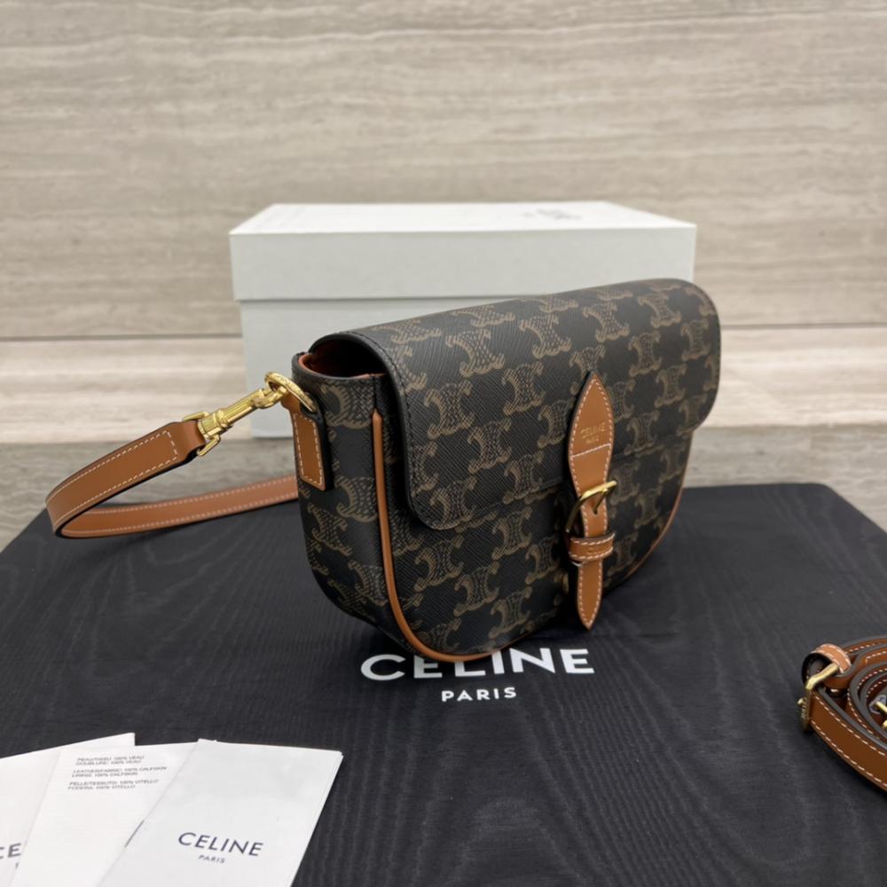 CELINE Folco Shoulder Bag Triomphe