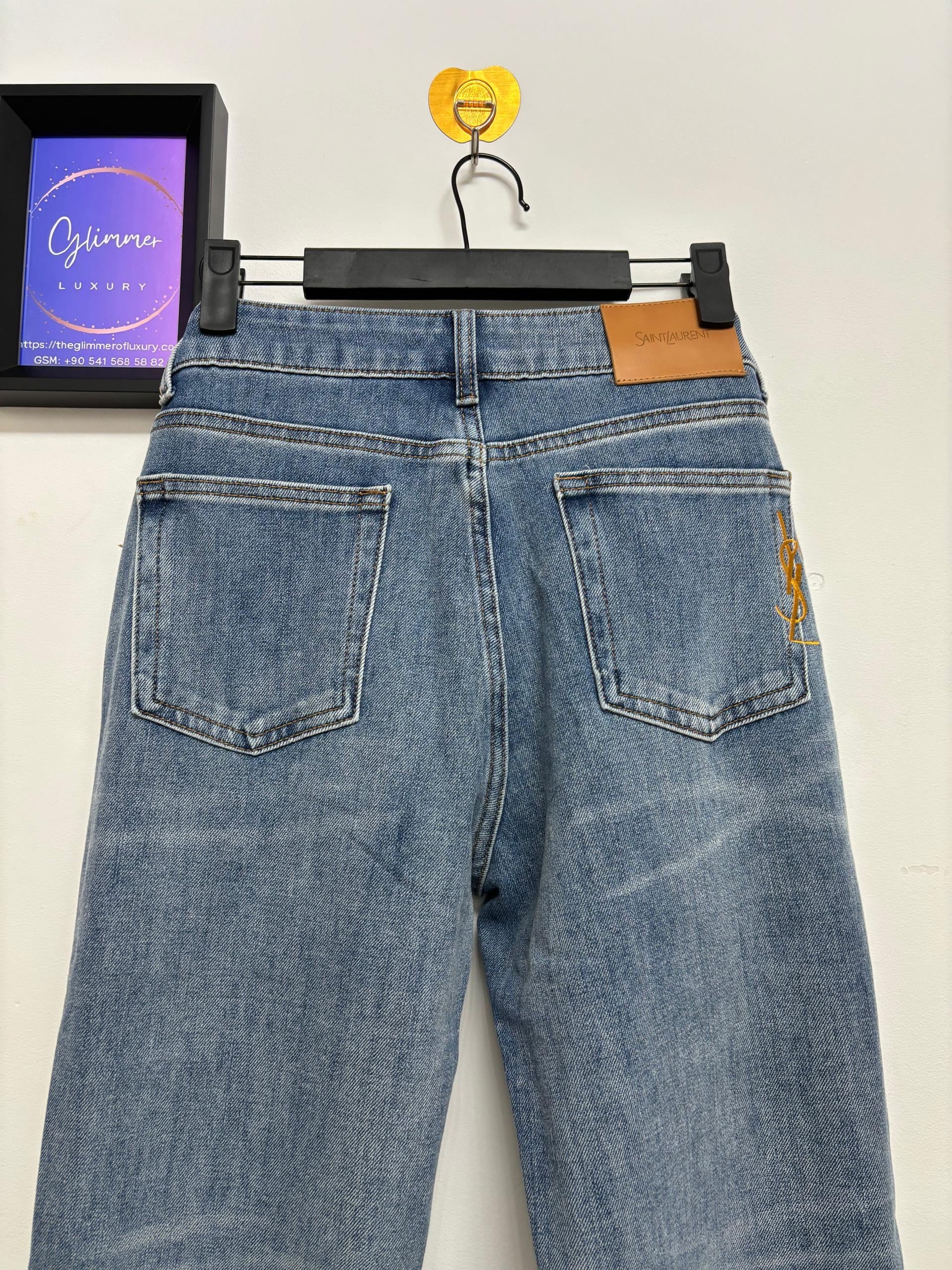 Saint Laurent S25 Blue Jeans