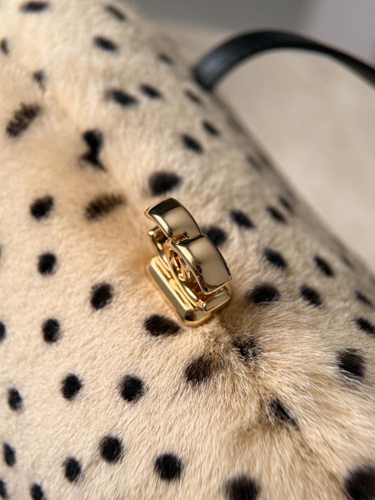Chanel Leopard Print Leather Clutch with Strap