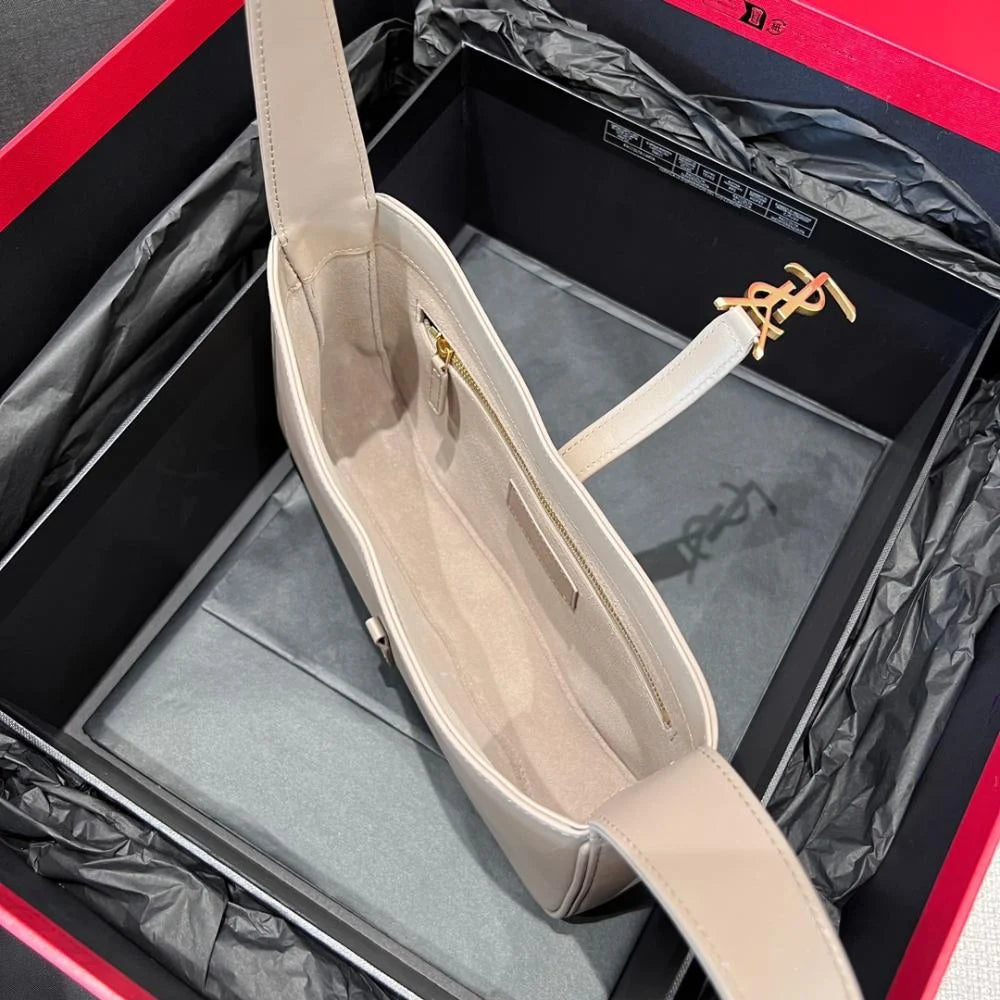 YSL Le 5 A Smooth Leather Hobo Bag