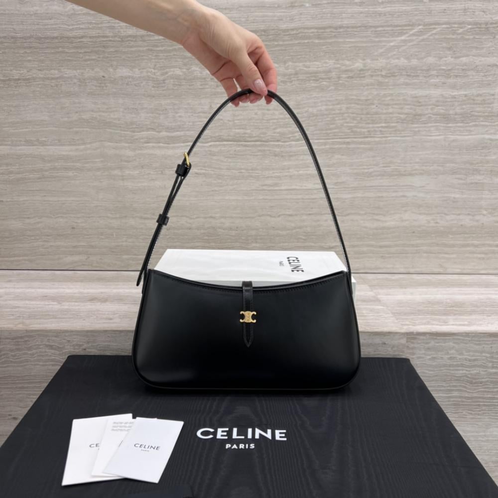 Celine Tina Shiny Calfskin Shoulder Bag 