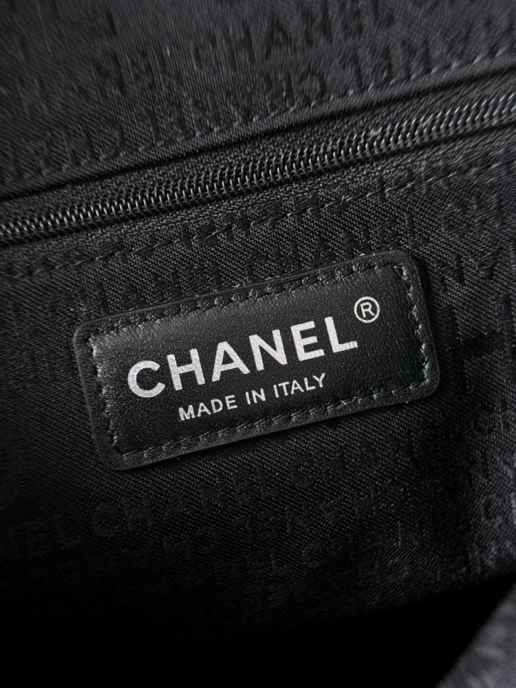 CHANEL Silver Rod Hobo Small Black 