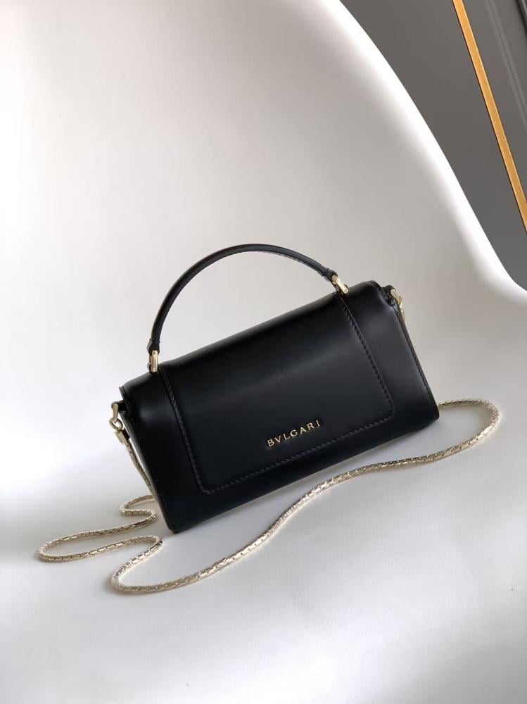 Bulgari Serpenti Forever Glossy Leather Mini Bag