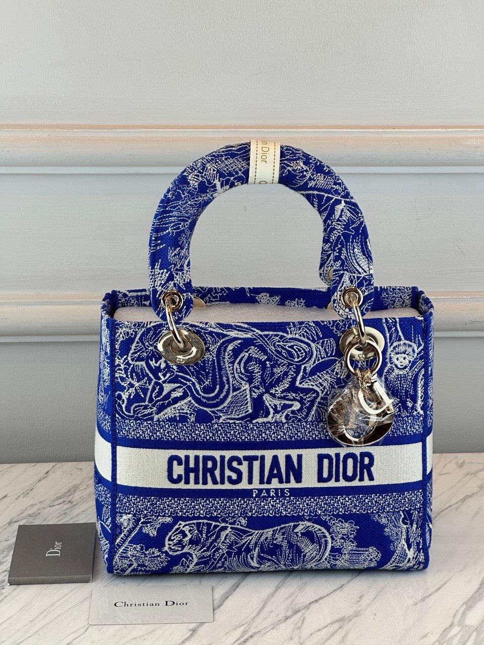 Christian Dior Lady Orta Floresan D-Lite Çantalar - Glimmer of Luxury