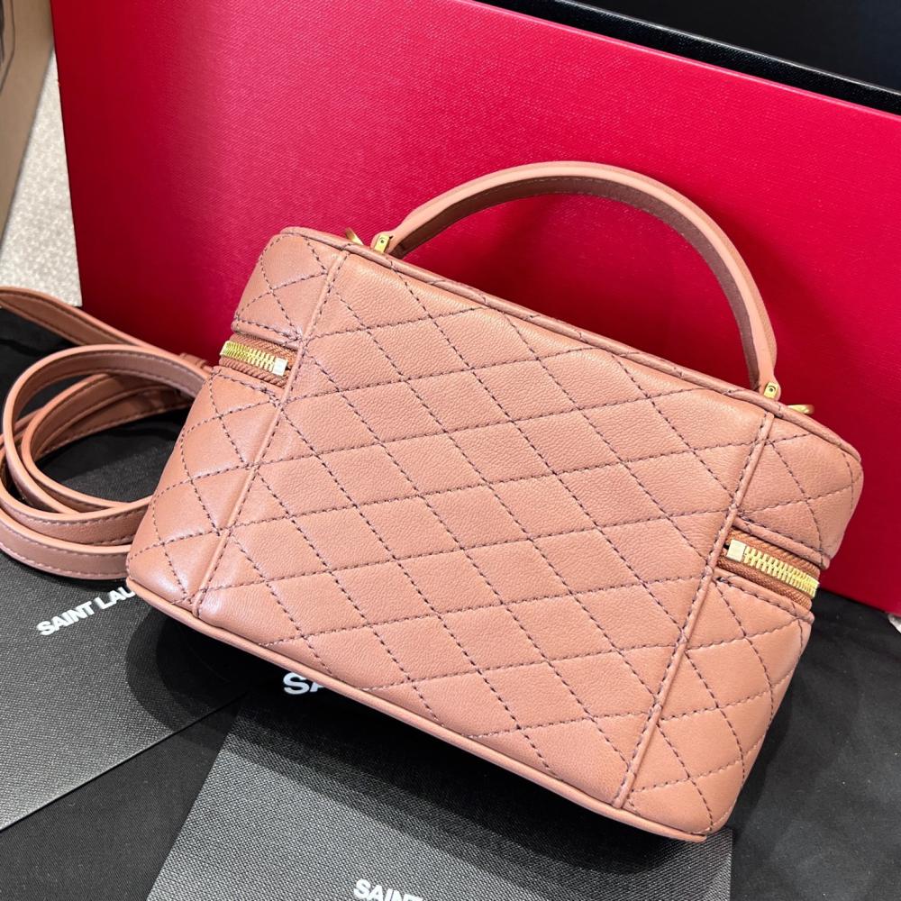 Saint Laurent Gaby Kuzu Derisinden Makyaj Çantası