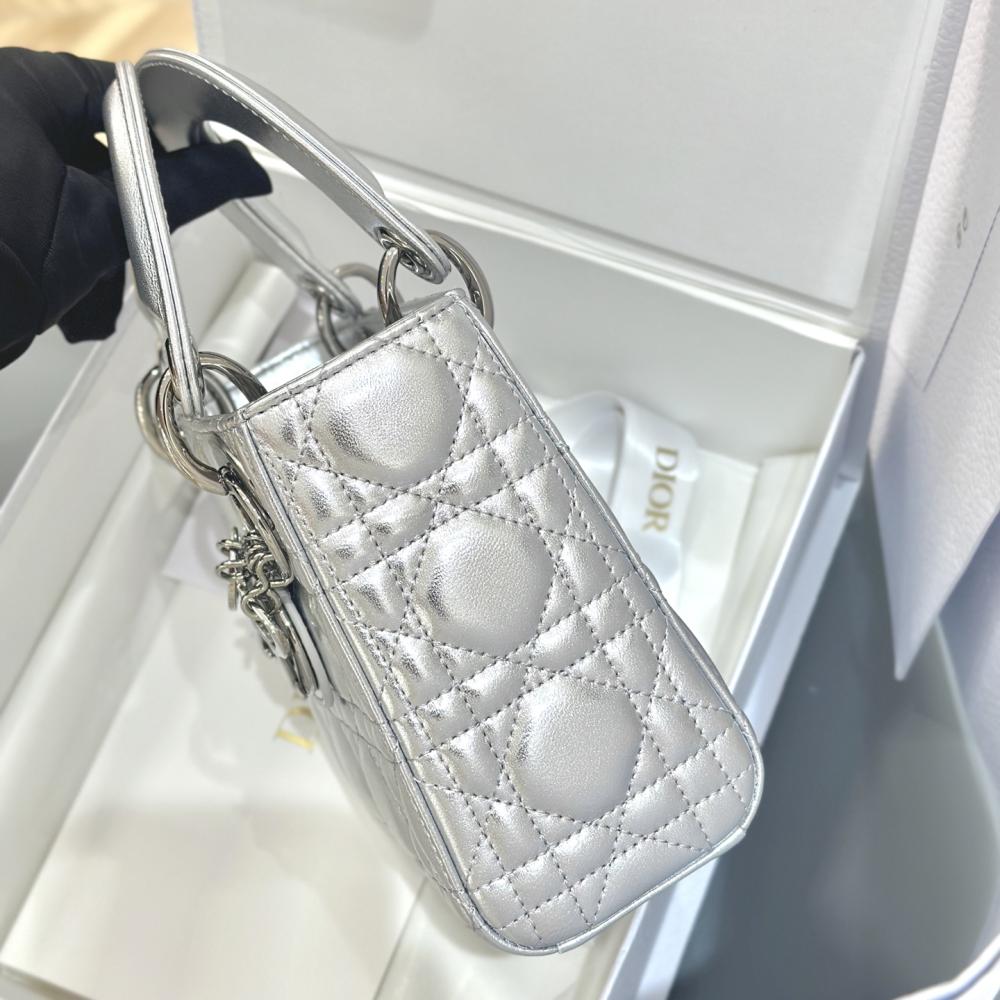 Christian Dior Lady Bag Silver