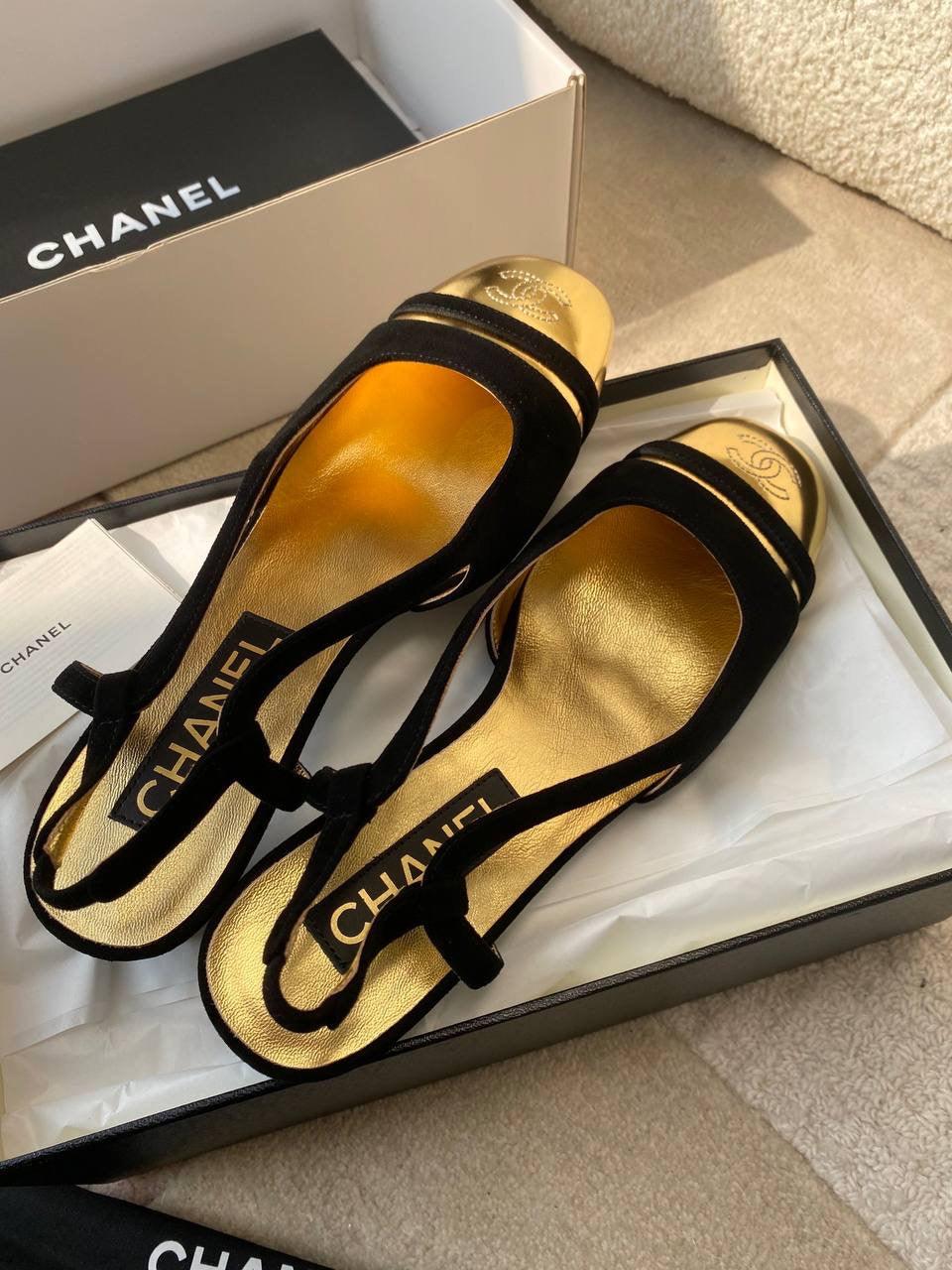 Chanel Arkadan Bağlamalı Topuklu Ayakkabı - Glimmer of Luxury