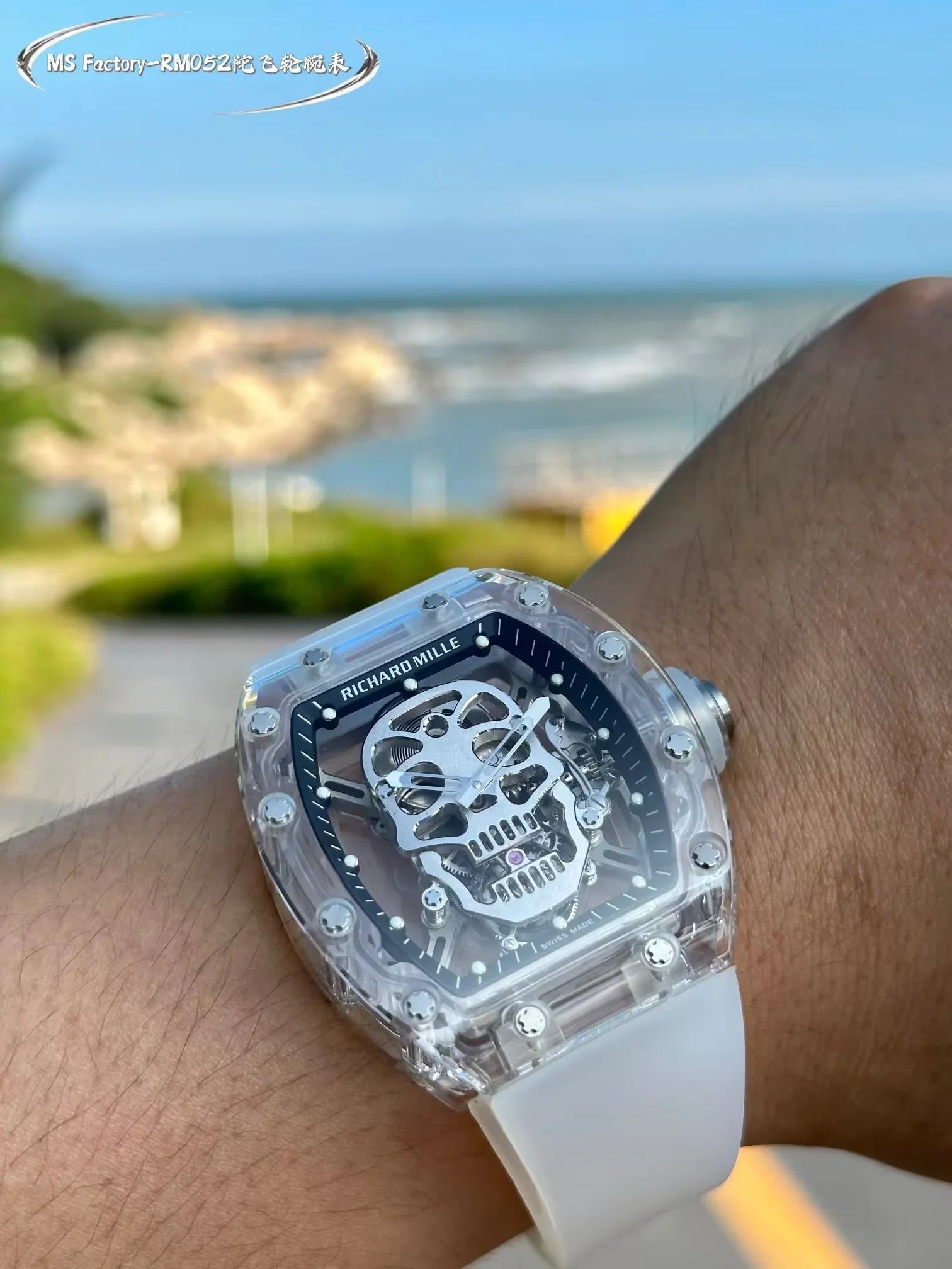 Richard Mille RM 055 Bubba Watson Beyaz İskelet RM55 - Glimmer of Luxury