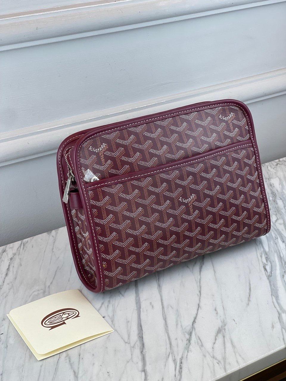 Goyard Jouvence GM Makyaj Çantası Bordo - Glimmer of Luxury