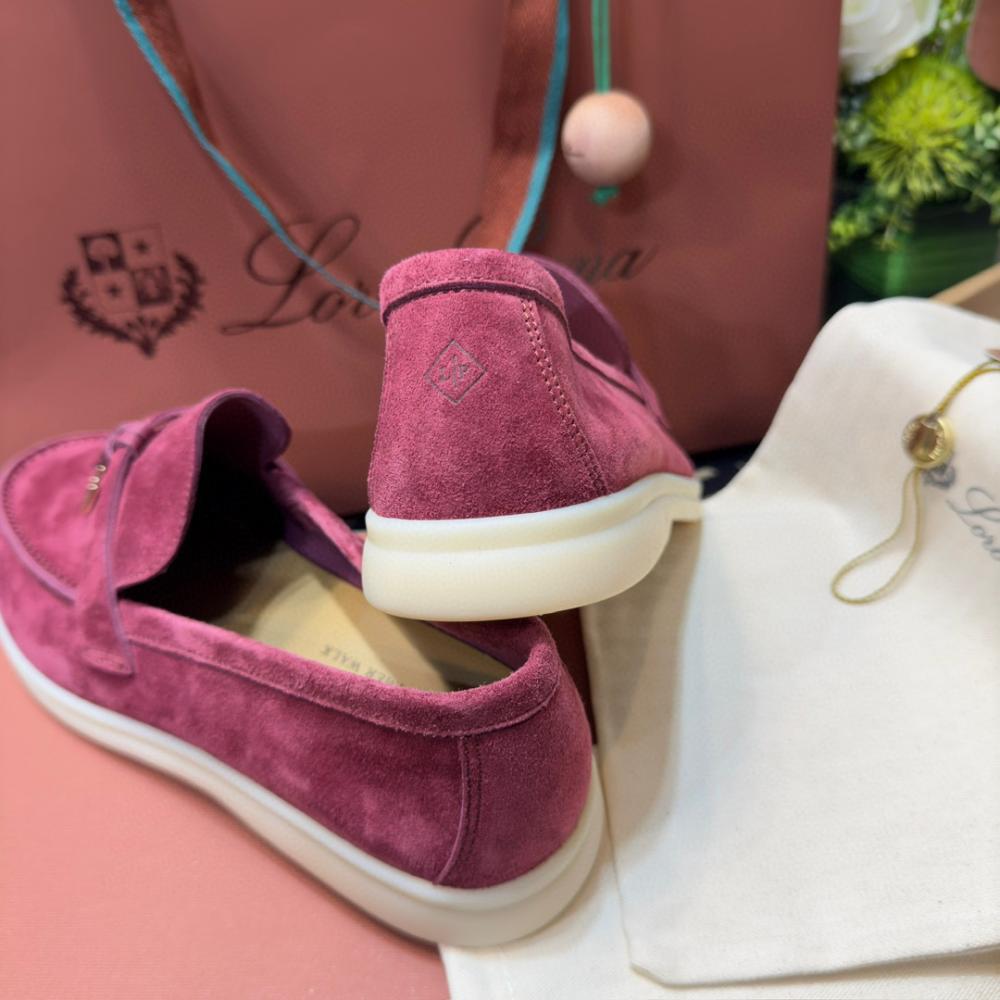 Loro Piana Yaz Büyüsü Yürüyüş Ayakkabısı - Azuki Fasulyesi - Glimmer of Luxury