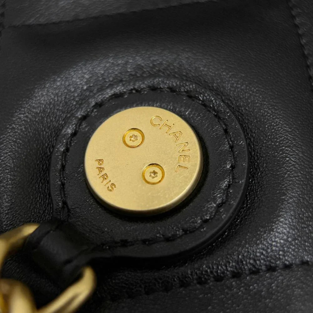 Chanel 25C Siyah Altın Bağcıklı Büyük Şanslı Çanta Toto - Glimmer of Luxury