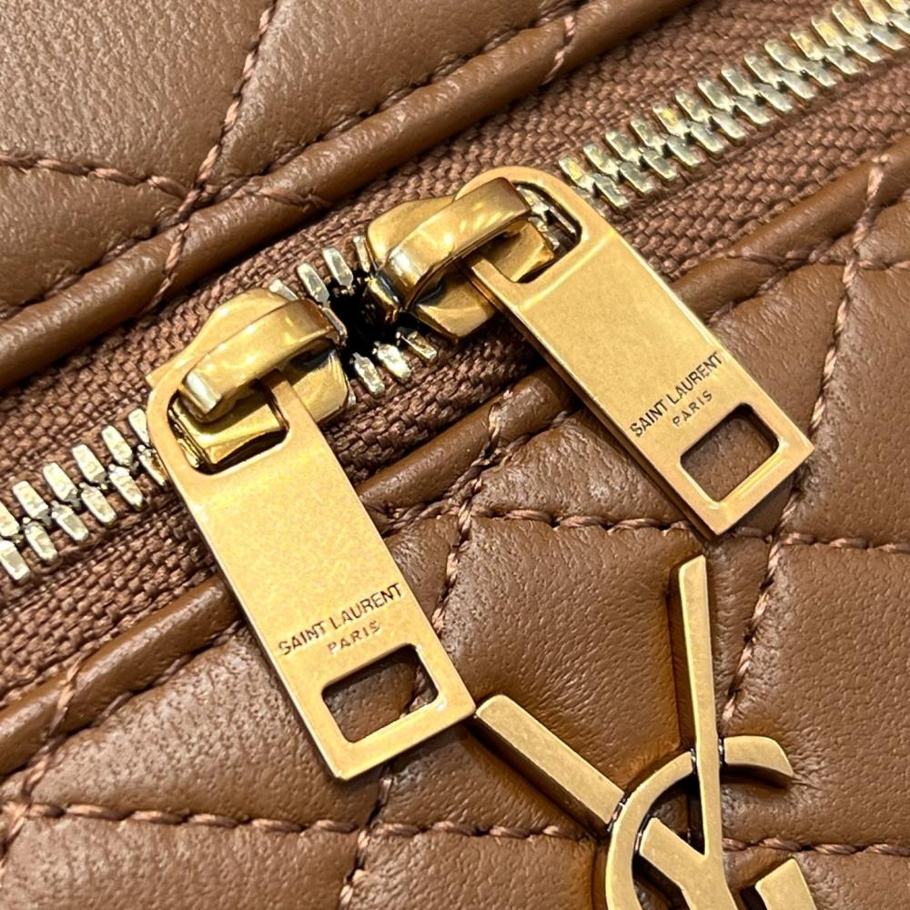 Saint Laurent Gaby Kuzu Derisinden Makyaj Çantası