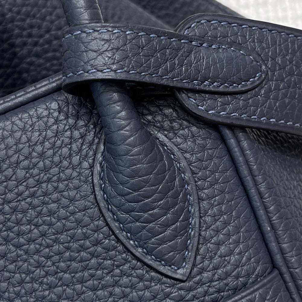 Hermēs Mini Lindy 20 Midnight Blue Clemence