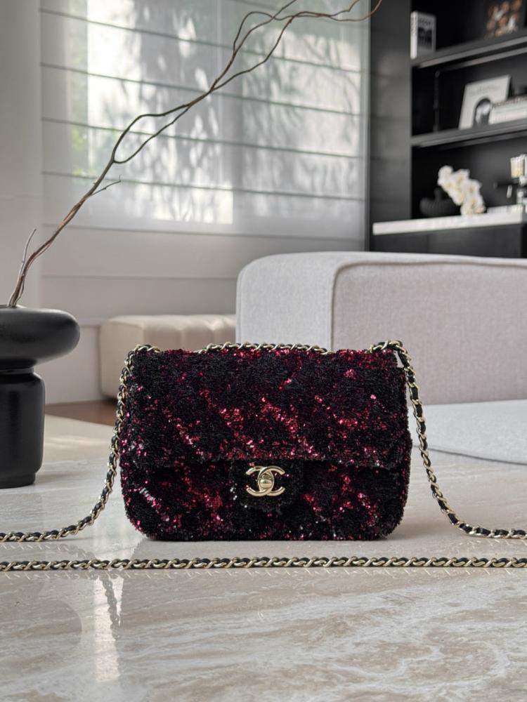 Chanel CF20 Evening Bag – Vinyl &amp; Sequin Special Edition
