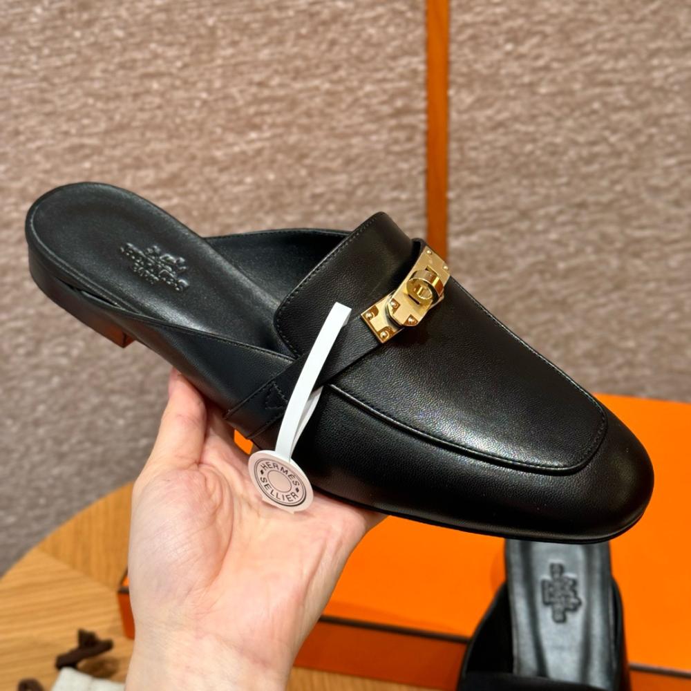 Hermès Oran Sandals Gray Argent