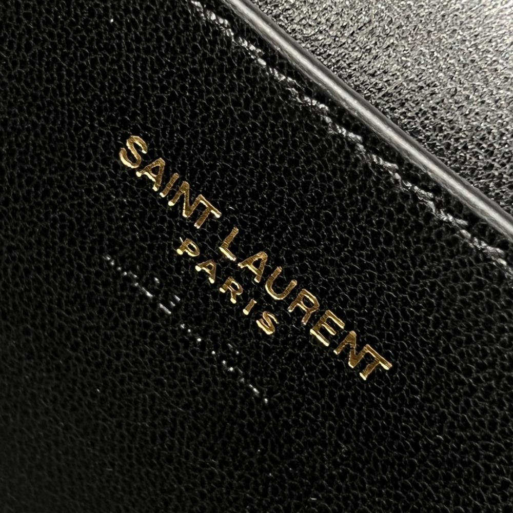 Saint Laurent Gaby Kuzu Derisinden Makyaj Çantası