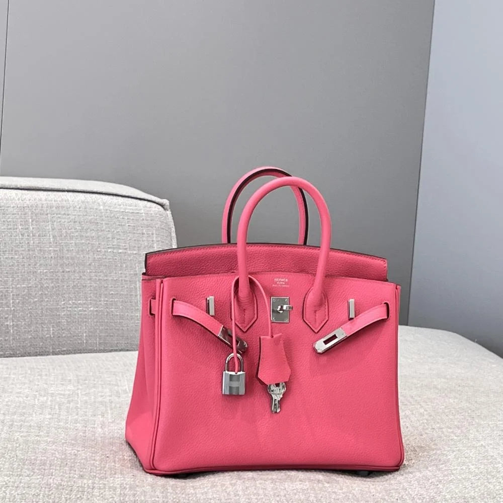 Hermès Birkin 25 Pembe Ruj Togo