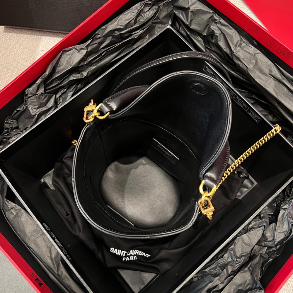 Saint Laurent GABY Lambskin Bucket Bag