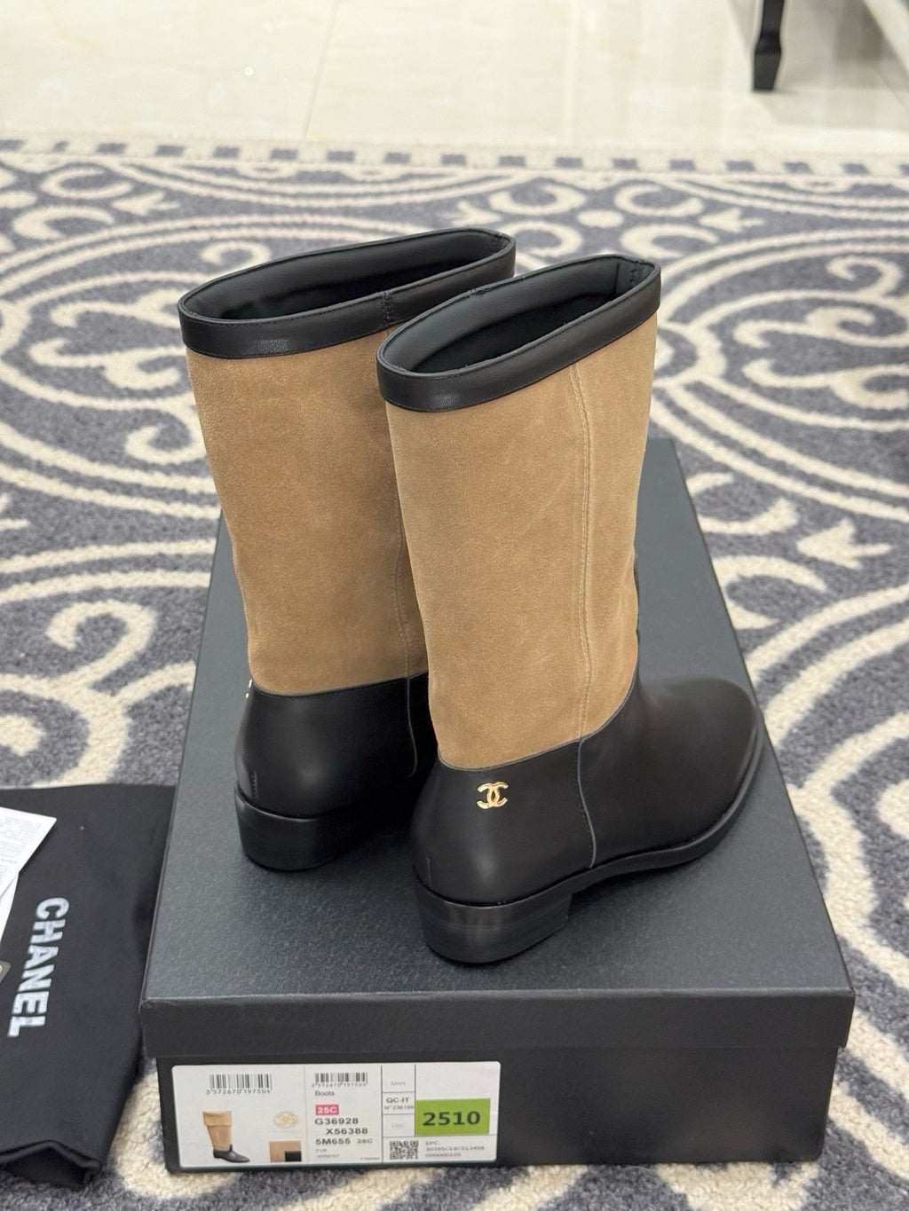 Chanel 2025/26 Suede and Calfskin Boots