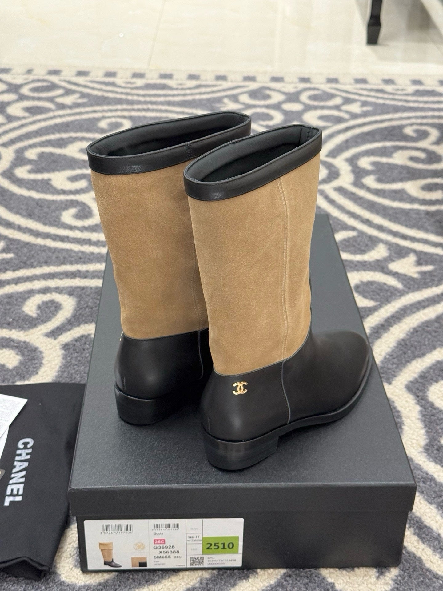 Chanel 2025/26 Suede and Calfskin Boots