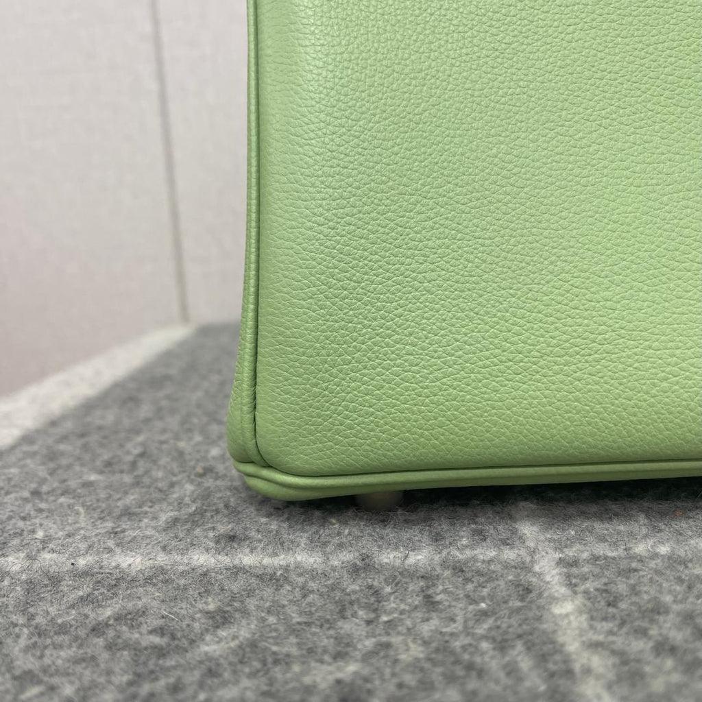 Hermès Birkin 25 Evercolor Deri Yeşil Kriket Altın Donanımlı (GHW) - Glimmer of Luxury