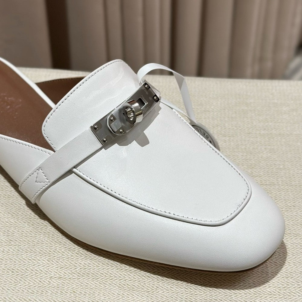 Hermès Oran Sandals Gray Argent