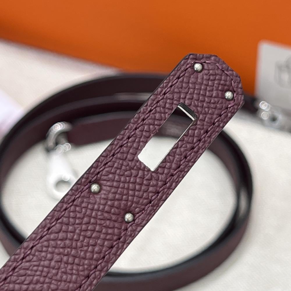 Hermès Kelly 25 Epsom Leather Horseshoe Stamp (HSS) Two-Tone Trench Coat with Palladium Hardware and Black (PHW)