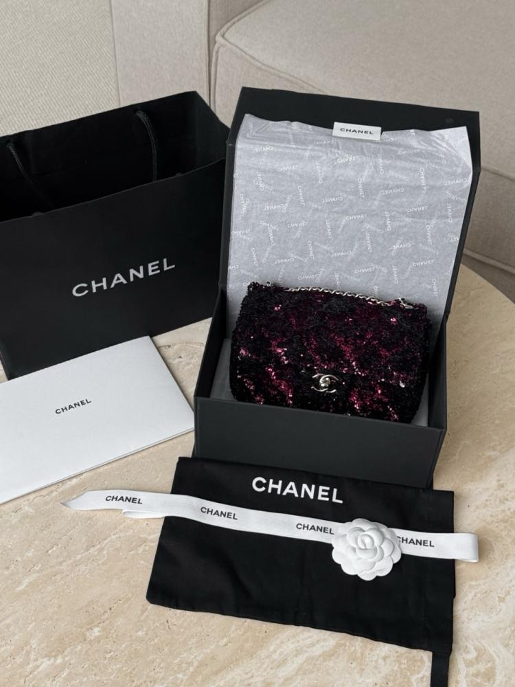 Chanel CF20 Evening Bag – Vinyl &amp; Sequin Special Edition