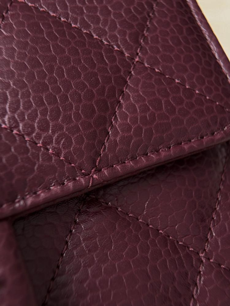 Chanel 26C Mini Classic Flap Bag – Burgundy Caviar Leather
