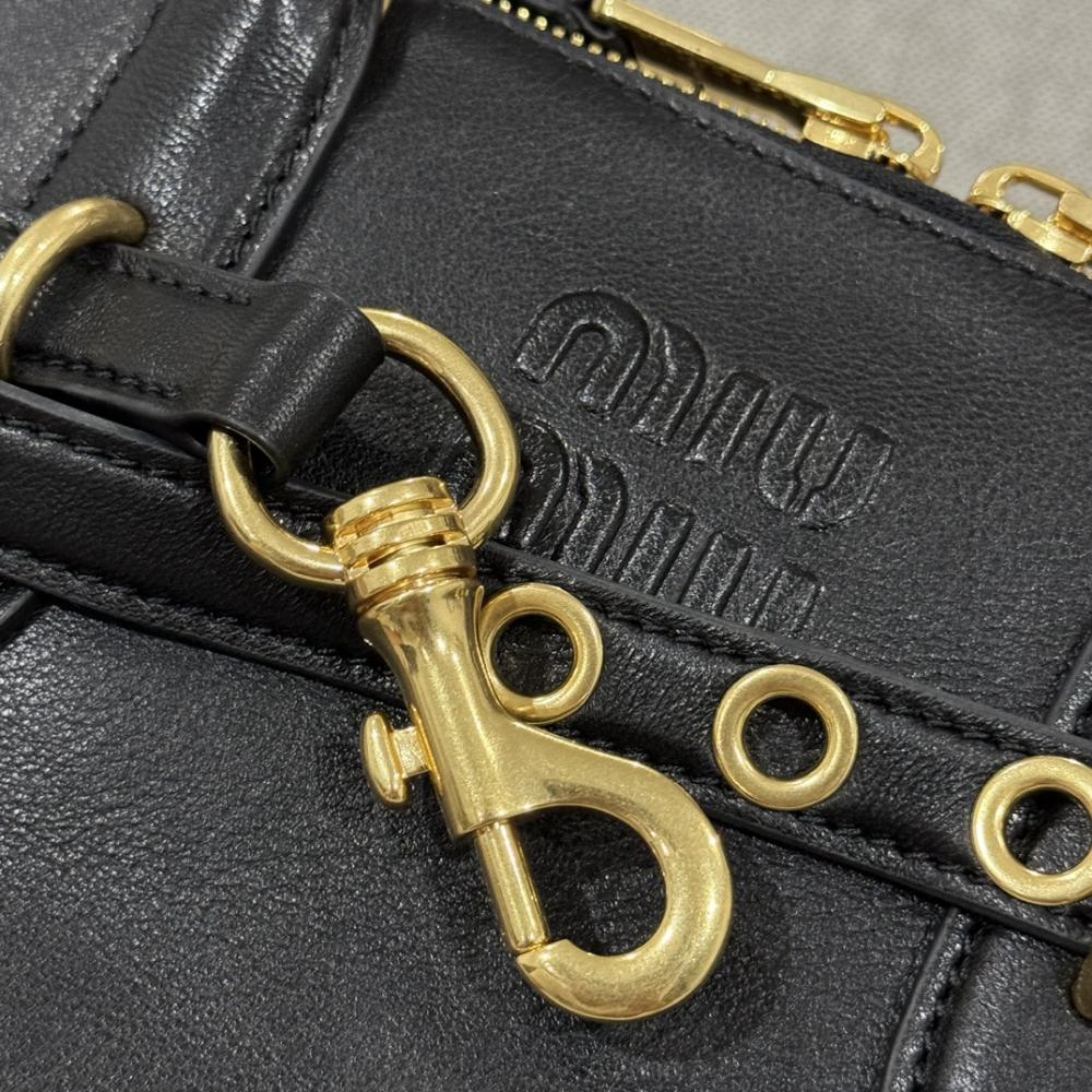 Miu Miu Aventure Top Handle Nappa Leather Bag